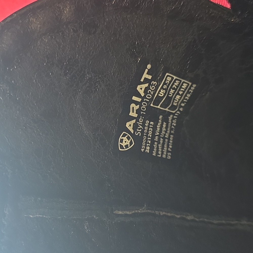 Ariat Black Embroidered Heeled Boots - Picture 5 of 8